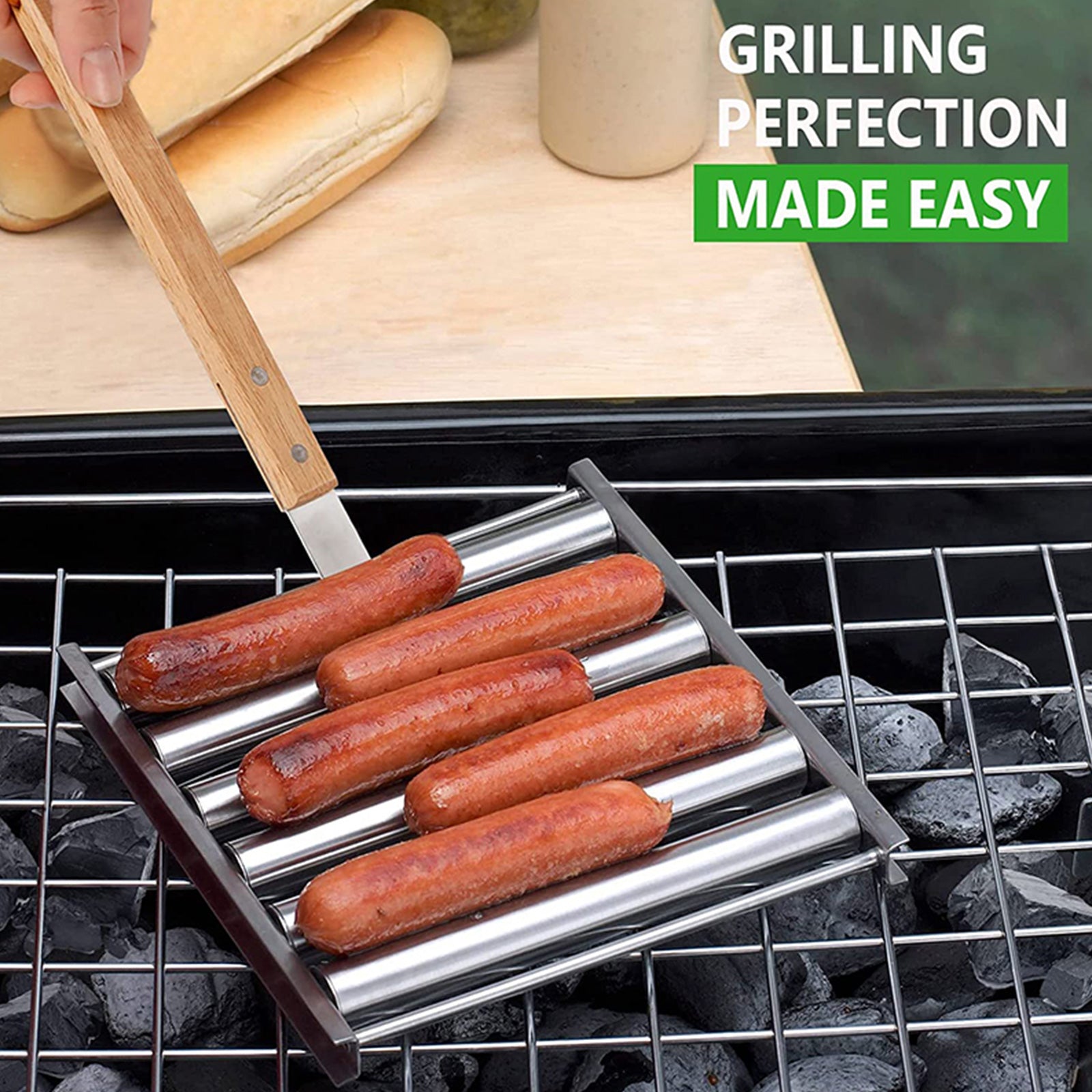 Stainless Steel Sausage Hot Dog Roller